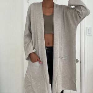 DONNI Womens Gray Open Long Cardigan One Size NWOT